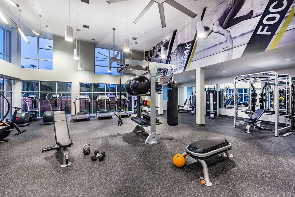 Sunnyvale, CA Apartments for Rent - 6TenEast Fitness Center With Treadmills, Exercise Bikes, Free Weights, and More